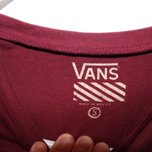 Vans Red And White Womens Small Short sleeve tee - Picture 3 of 4